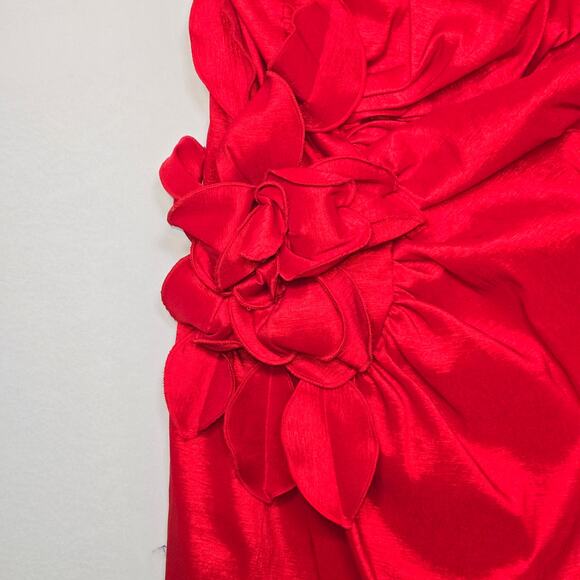 Cache women’s strapless red cocktail mini dress. Size 12. - Picture 3 of 10